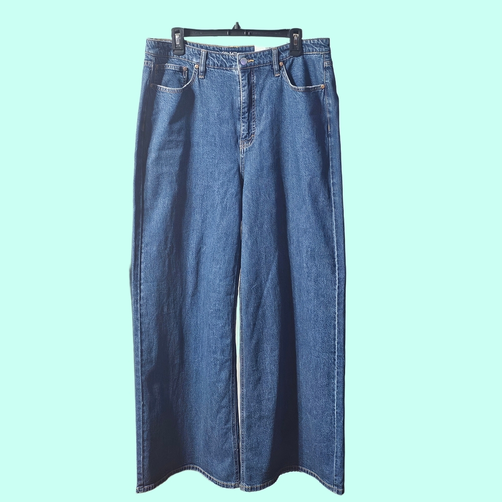 Stylish Blue Wide Leg Women's Jeans